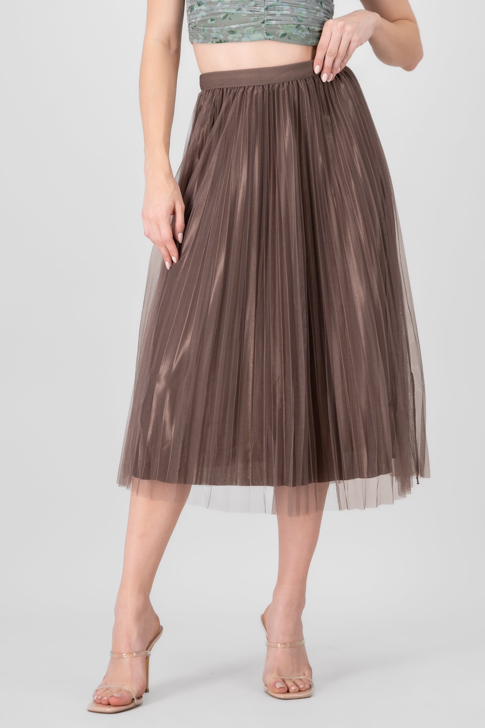 Mesh Midi Skirt