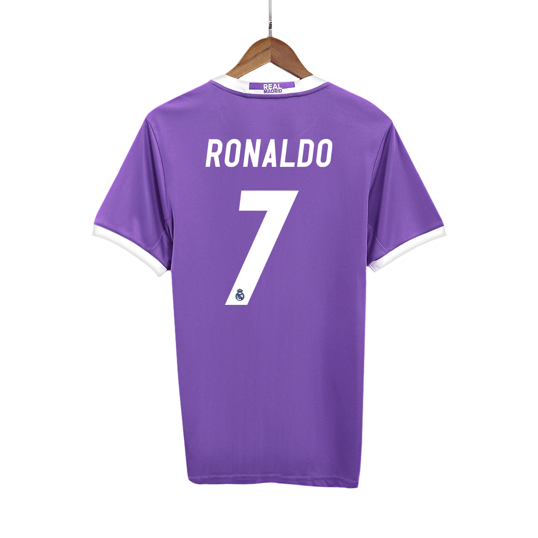 RONALDO #7 Retro Jersey Real Madrid Away Football Shirt 2016/17