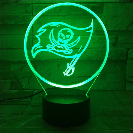 TAMPA BAY BUCCANEERS 3D LED LIGHT LAMP