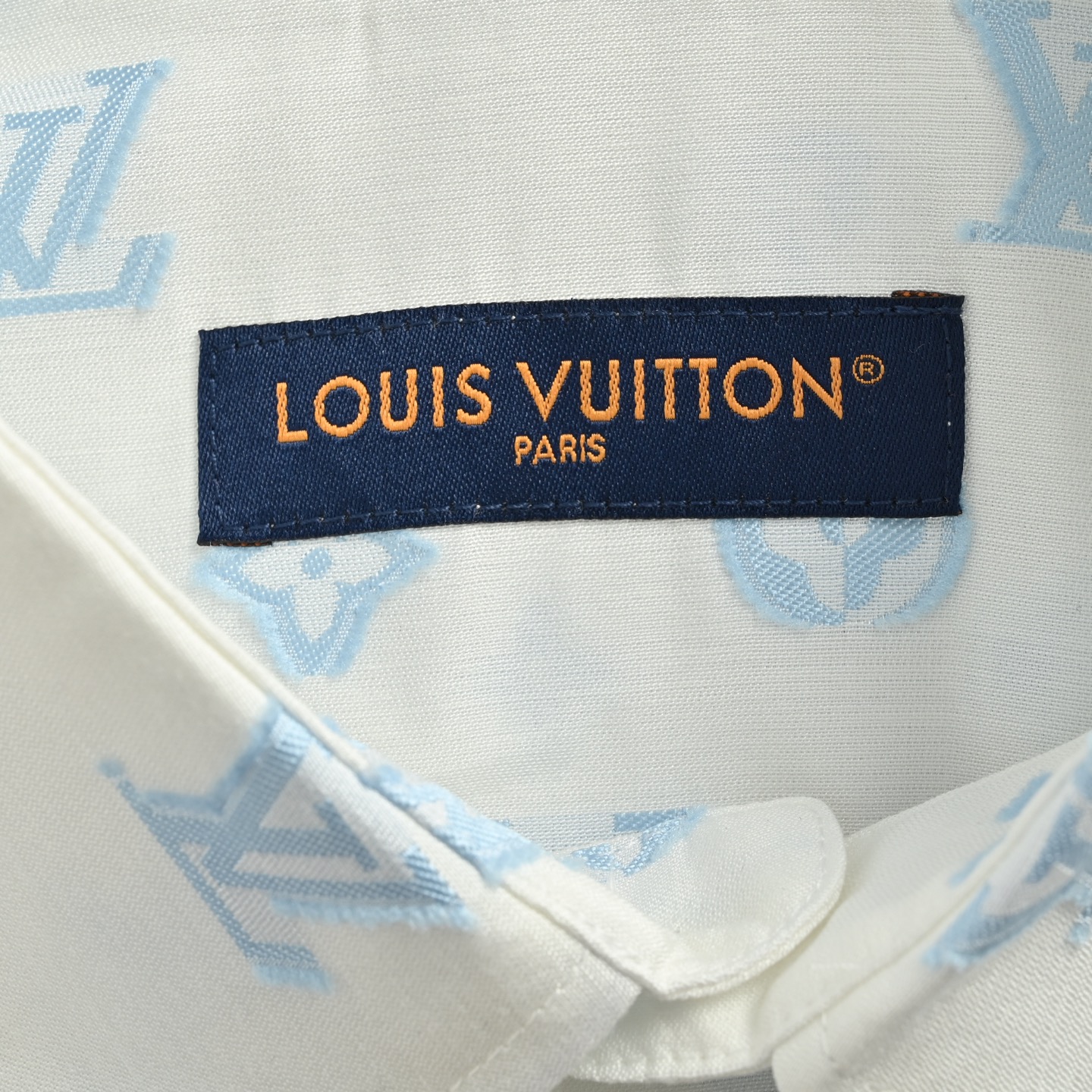 Louis Vuitton 25ss jacquard printed monogram short-sleeved shirt