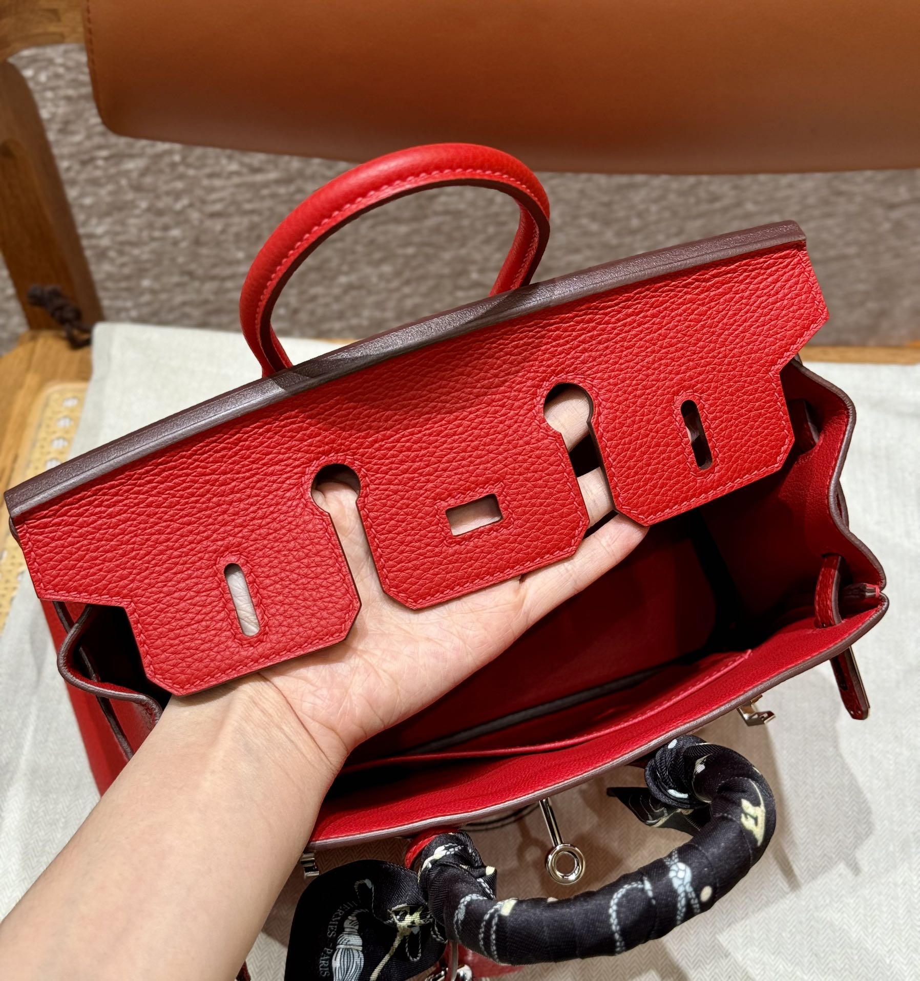 Hermès Birkin Q5Rouge casaque (handmade to order)