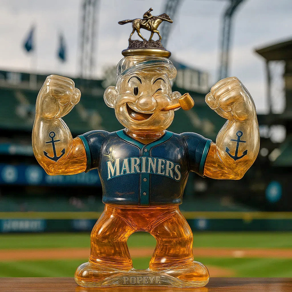 💪⚾Uncork the Strength — Popeye x Mariners Collector Bottle