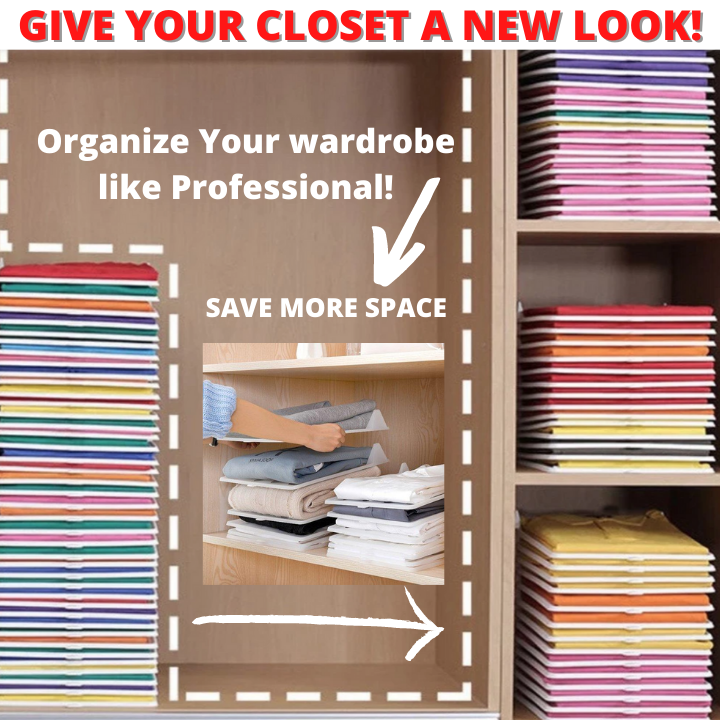 Closet Organizer Clothing Trays (10 Pcs)