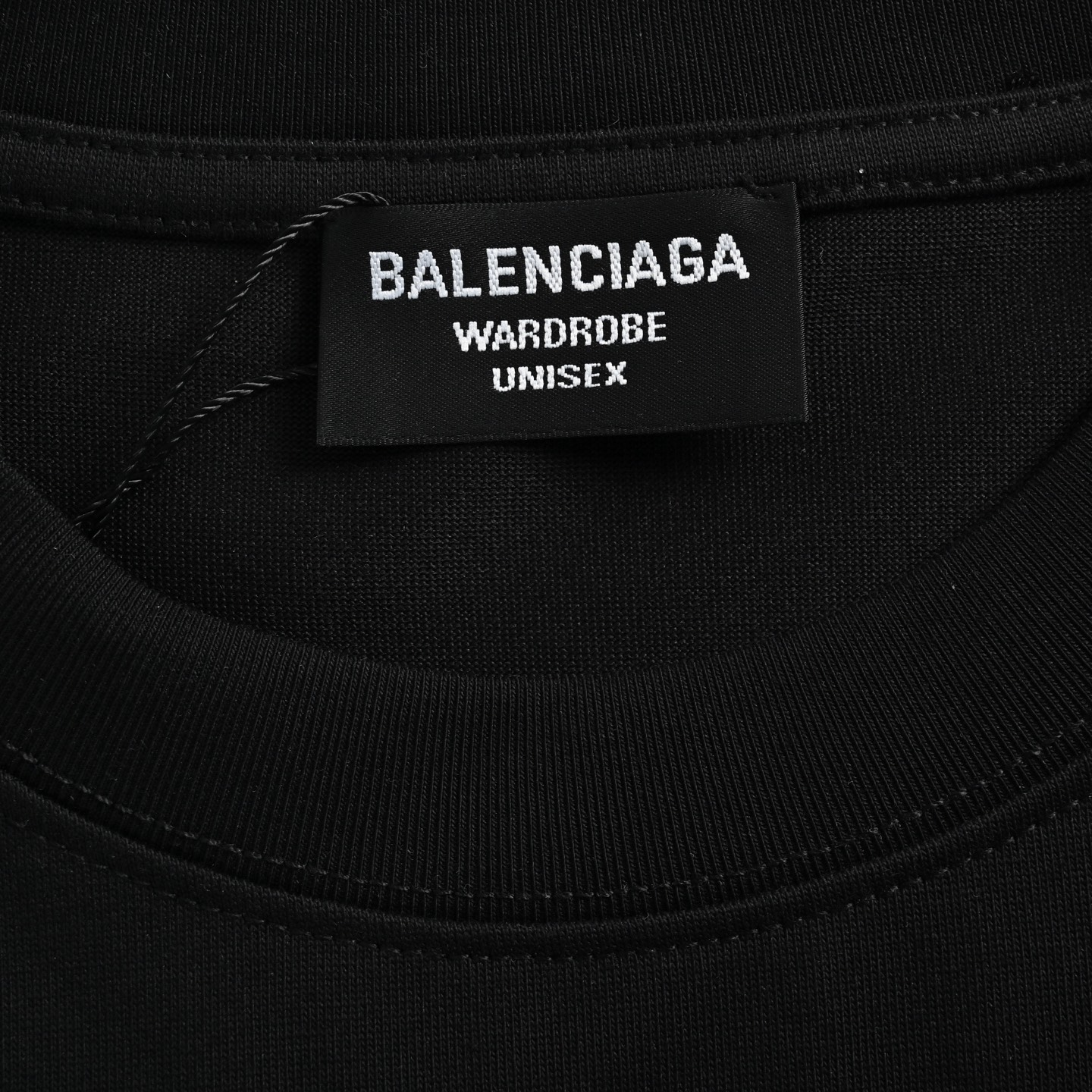 Balenciaga mottled letter flocking print short sleeves