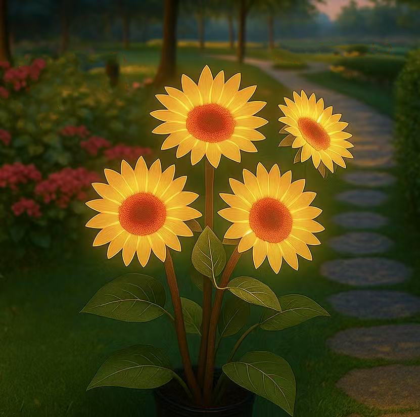 Sunflower Solar Garden Lights