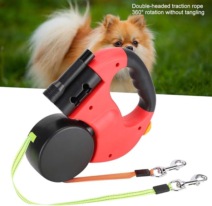 🐶🐶Dog automatic retractable leash (with LED flashlight)