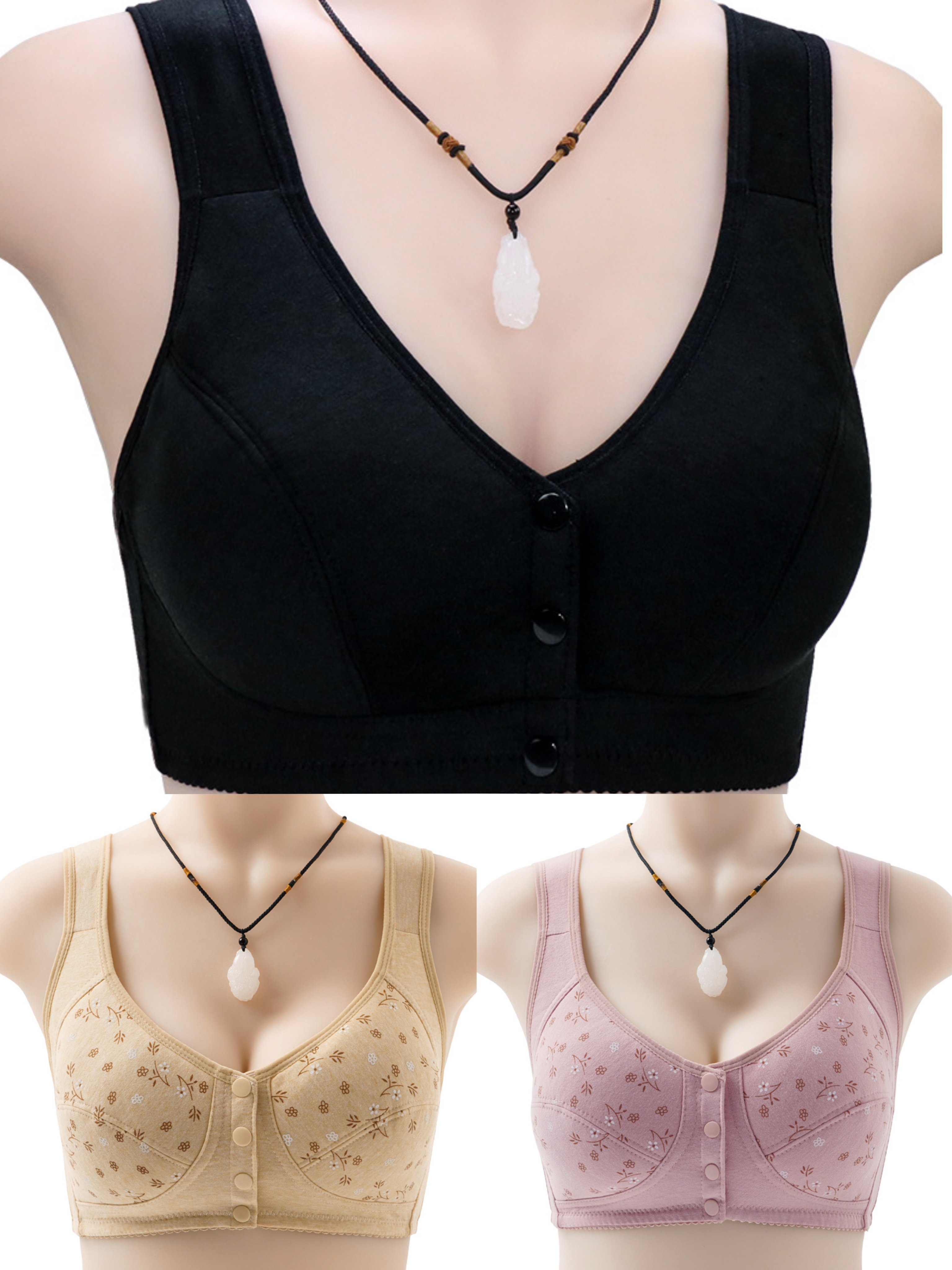 (🔥 50% OFF)Comfortable & Convenient Front Button Bra(2 PCS/Set)-BUY 2 GET 10% OFF