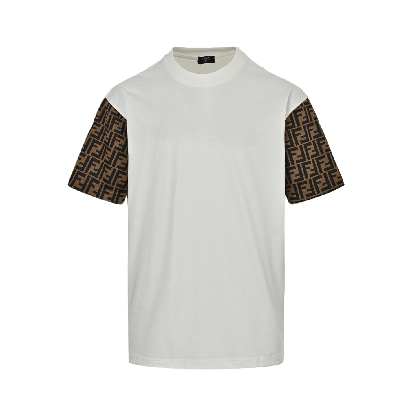 Fendi 25ss arm FF full print stitching short sleeves