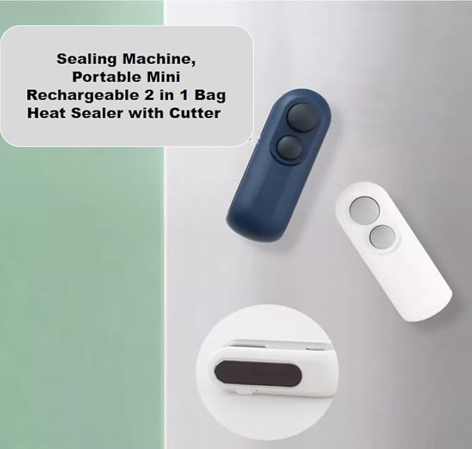 Mini 2-in-1 Rechargeable Magnetic Snack Sealer Household Mini Sealing Machine