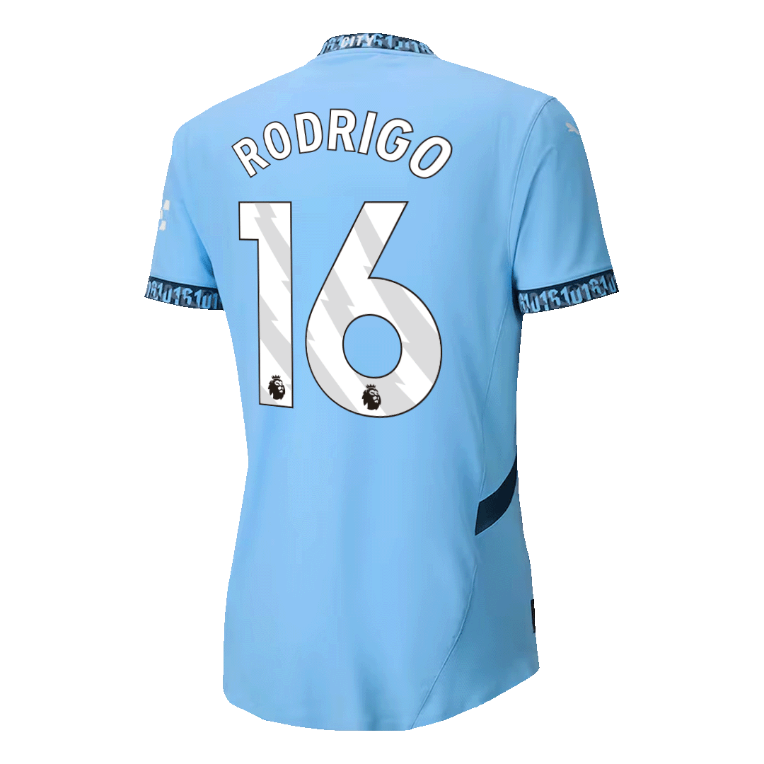 Authentic RODRIGO #16 Soccer Jersey Manchester City 2024/25