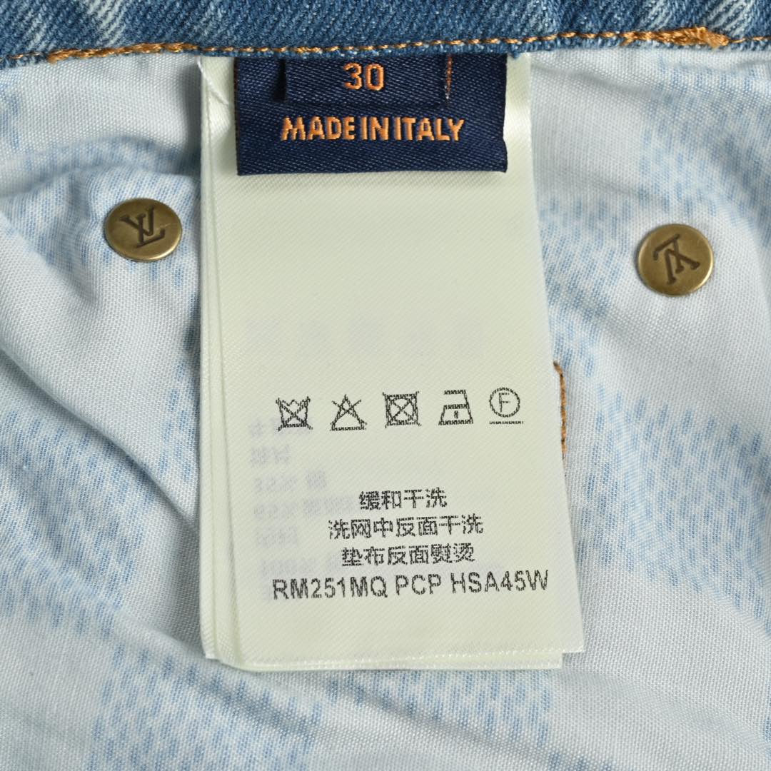 Louis Vuitton 24Fw embroidered logo jeans