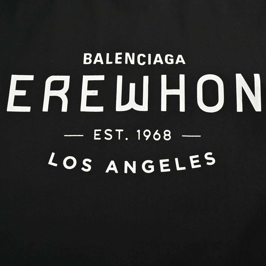 Balenciaga 24ss 1968 letter print short sleeves