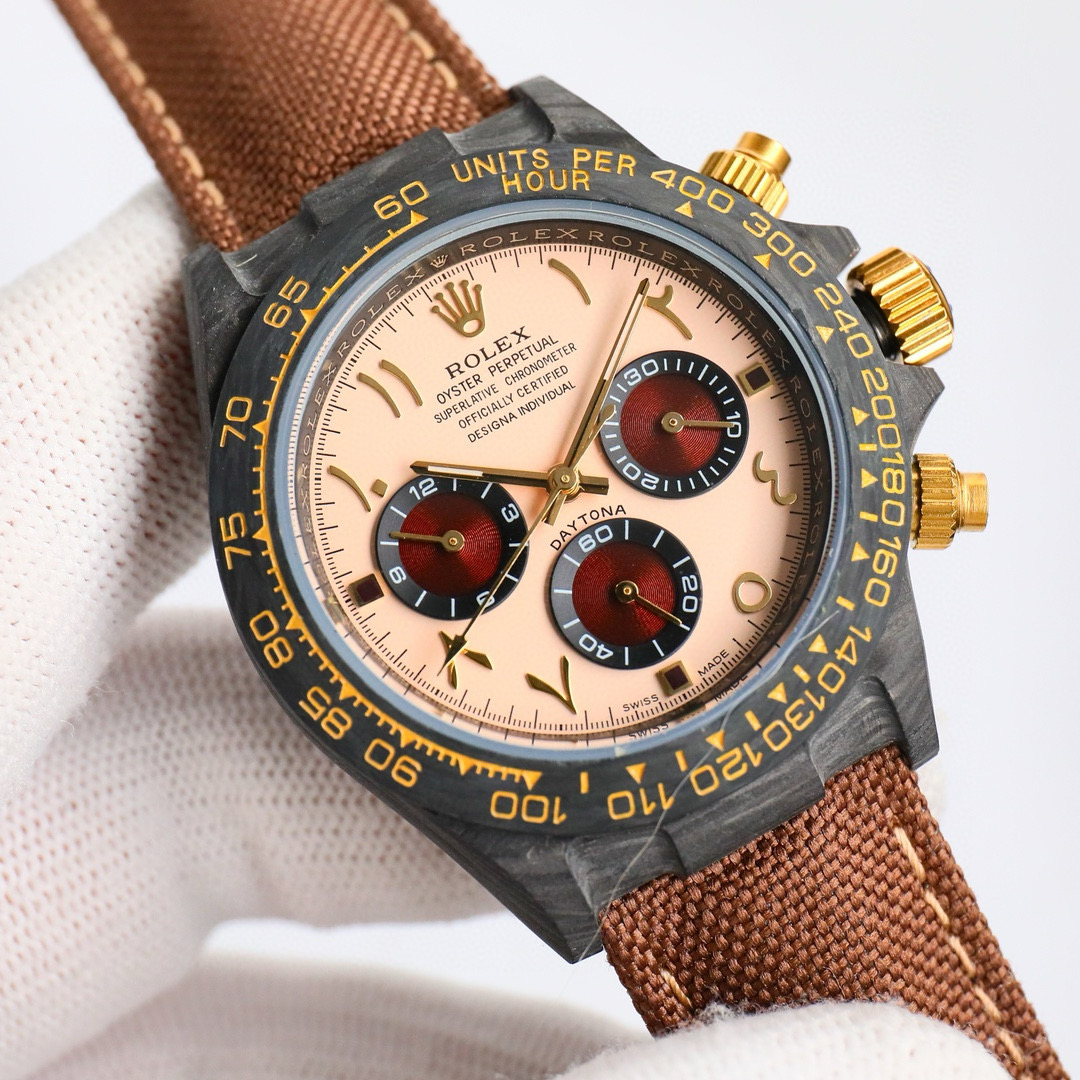 ROLEX-Cosmic Chronograph Daytona Series Carbon Fiber Custom Edition