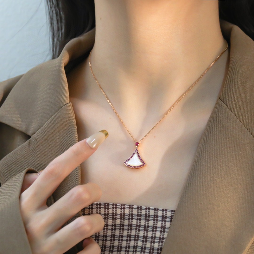 Bulgari Special Edition Gradient Pink Diamond Necklace