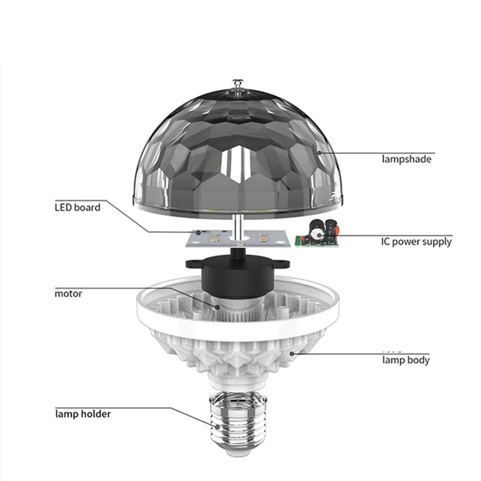 LAST DAY SAVE 49%OFF🔥Colorful Rotating Disco Ball Light - BUY MORE SAVE MORE
