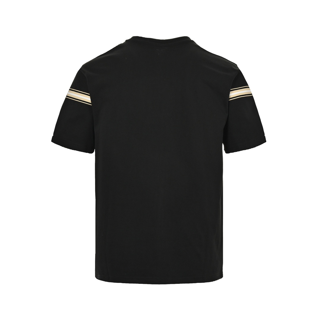 Burberry 24ss striped print embroidered horse short sleeves