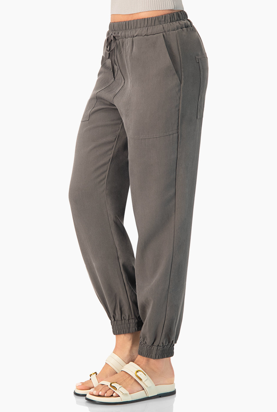 Pantalón Jogger Combinación Lino