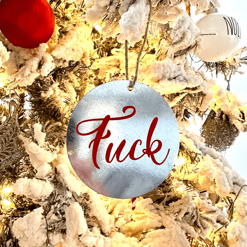 Sweary Christmas Ornamant