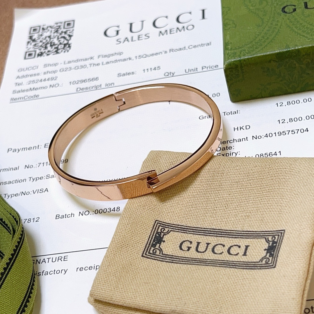 Gucci rose gold bracelet
