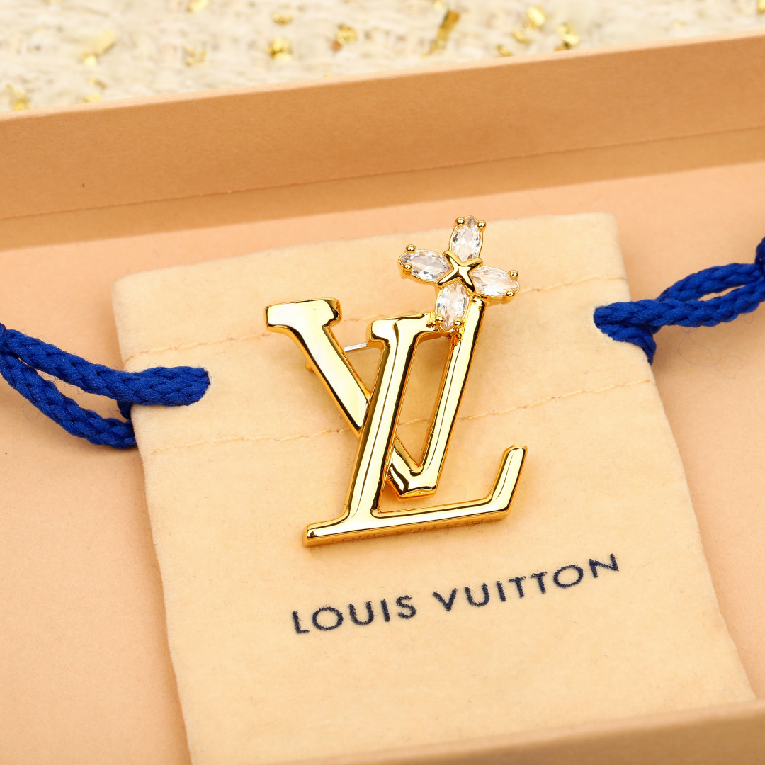 Louis Vuitton Floral Brooch