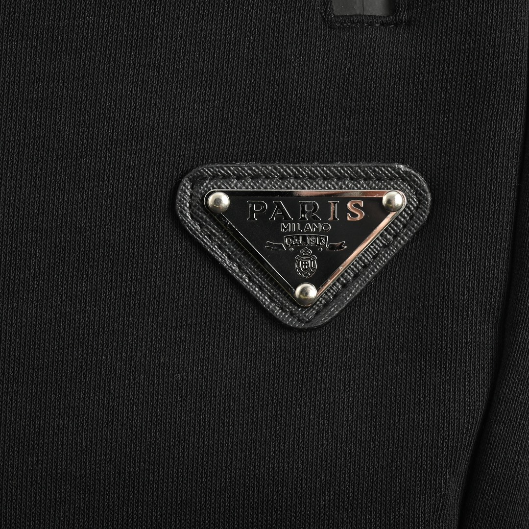 Prada embroidered logo trousers