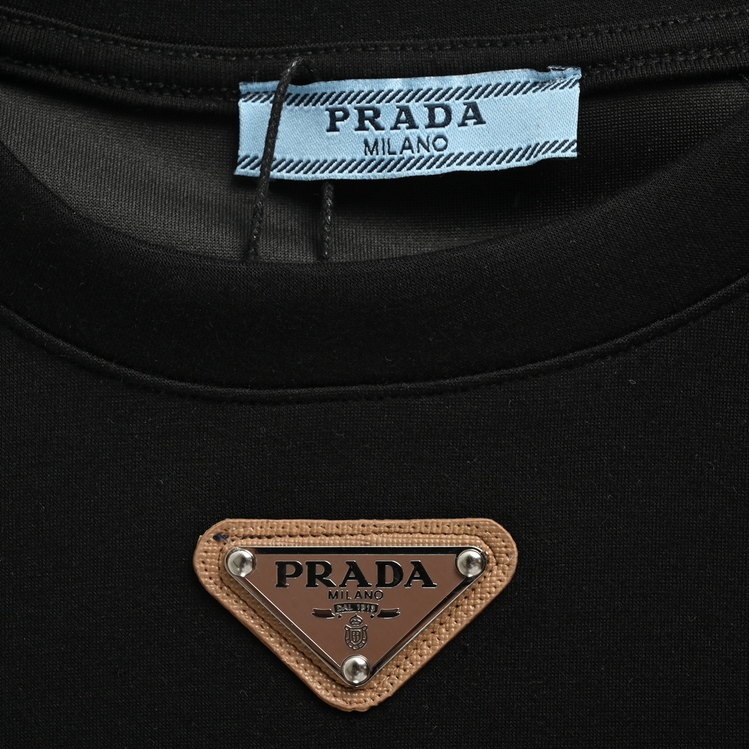 Prada 24ss triangle logo dress