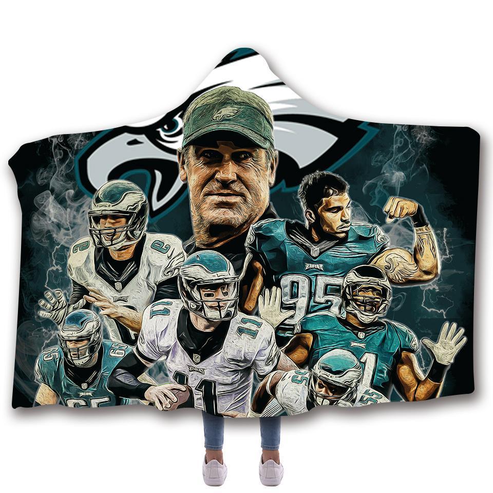 PHILADELPHIA EAGLES CLASSIC 3D HOODED BLANKET