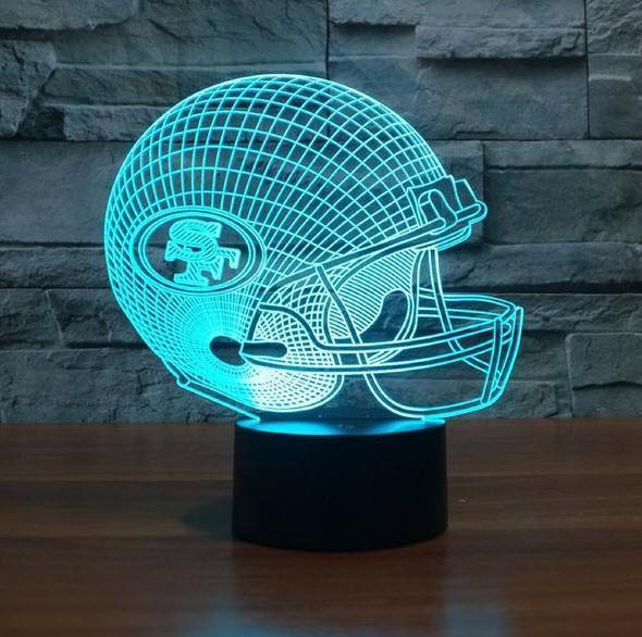 SAN FRANCISCO 49ERS 3D LED LIGHT LAMP