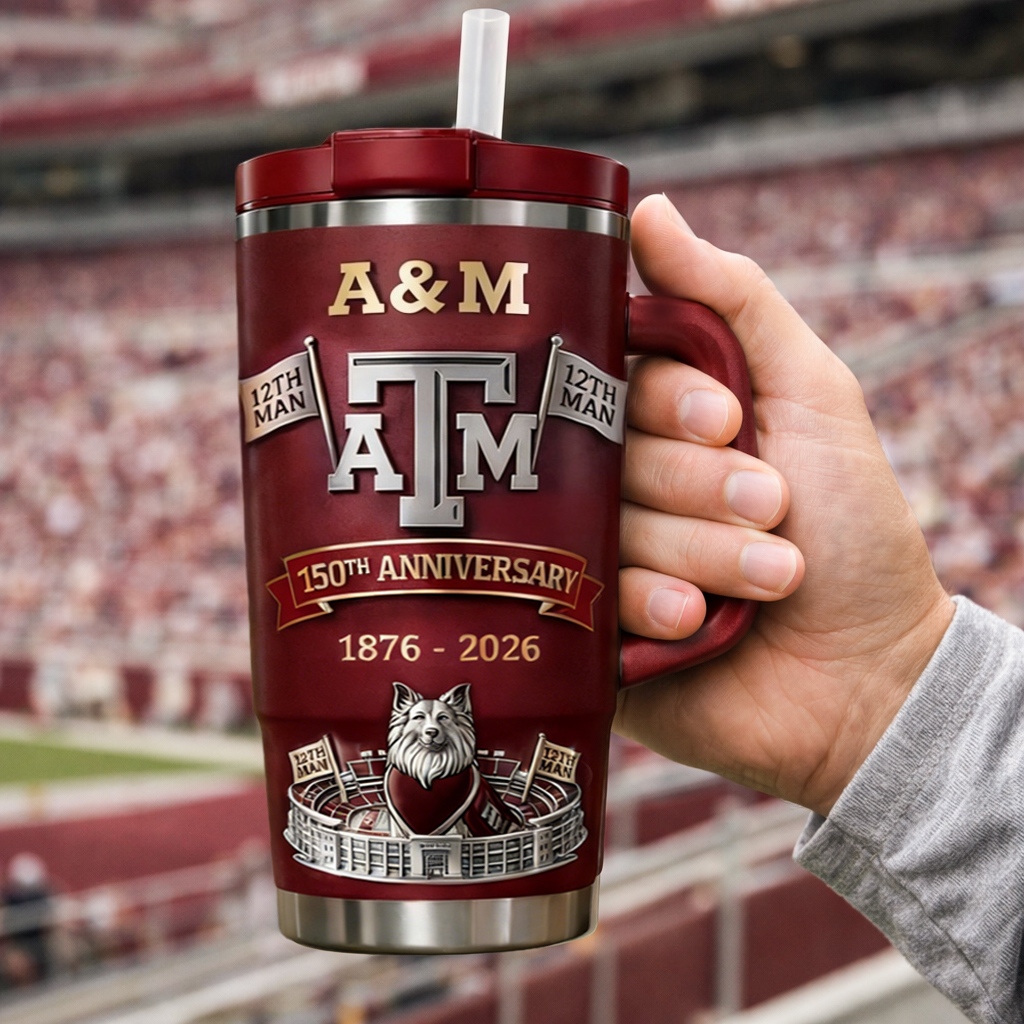 TX A&M 150th Anniversary Tumbler