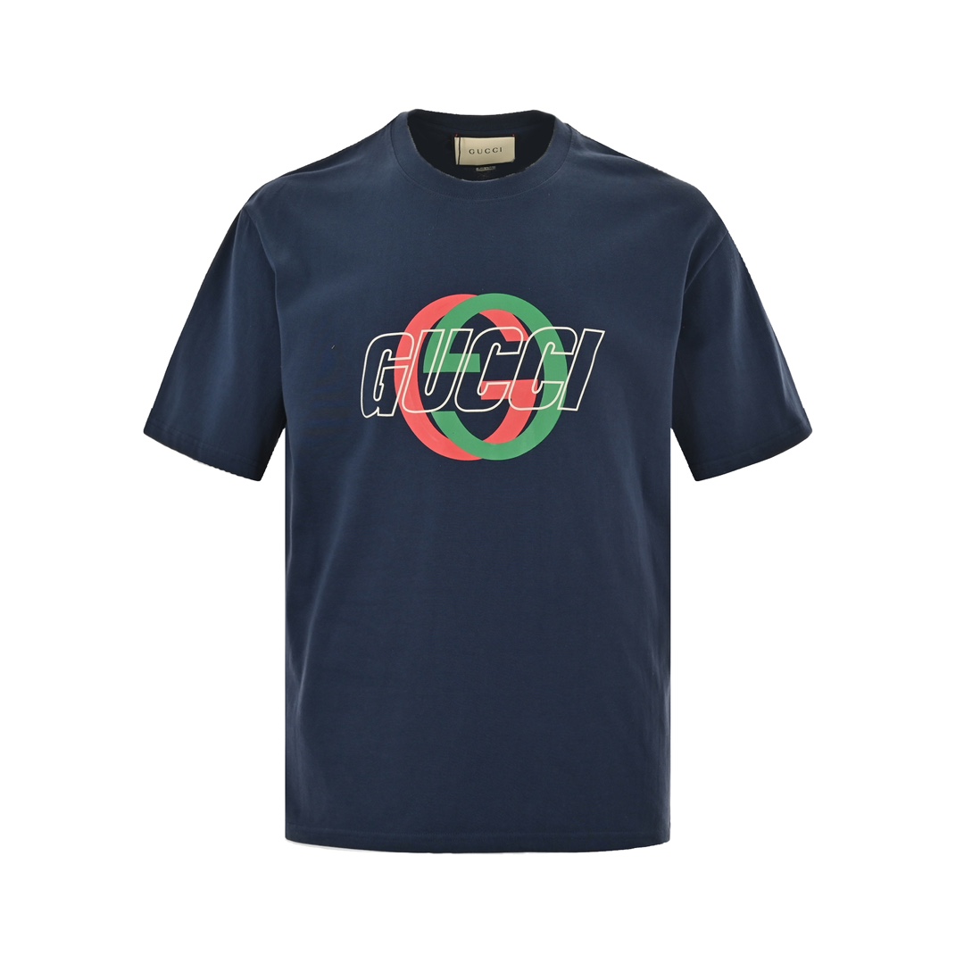Gucci 24ss Double G logo print short sleeves