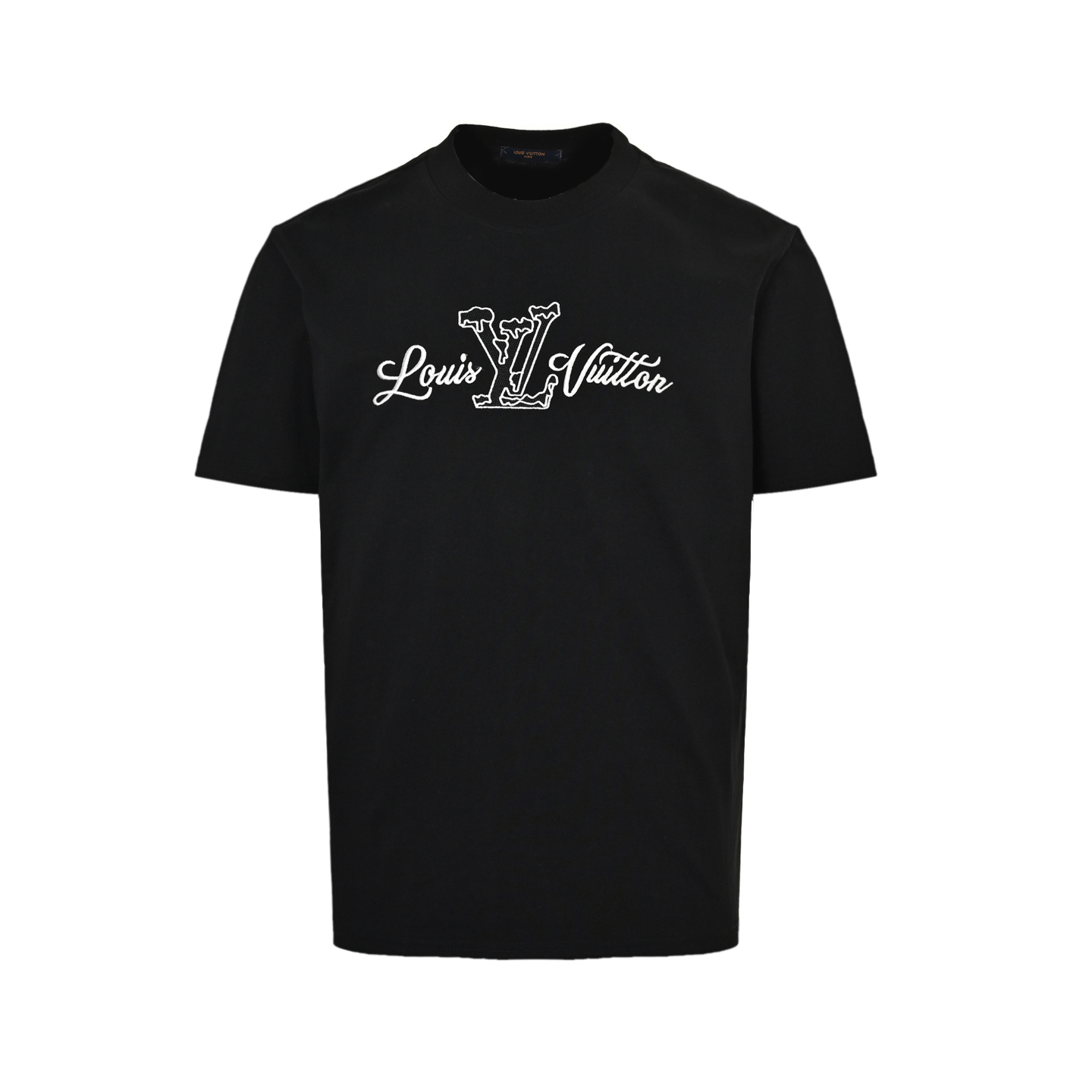 Louis Vuitton 25ss embroidered logo short sleeve