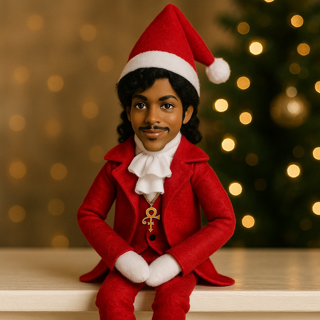 Prince On A Stoop Christmas Elf Doll