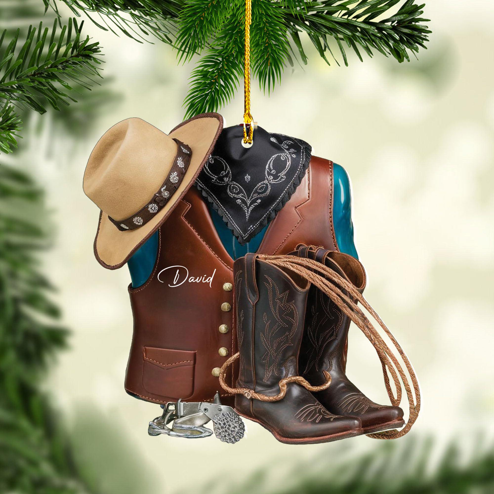 Cowboy Gear Christmas Decorations