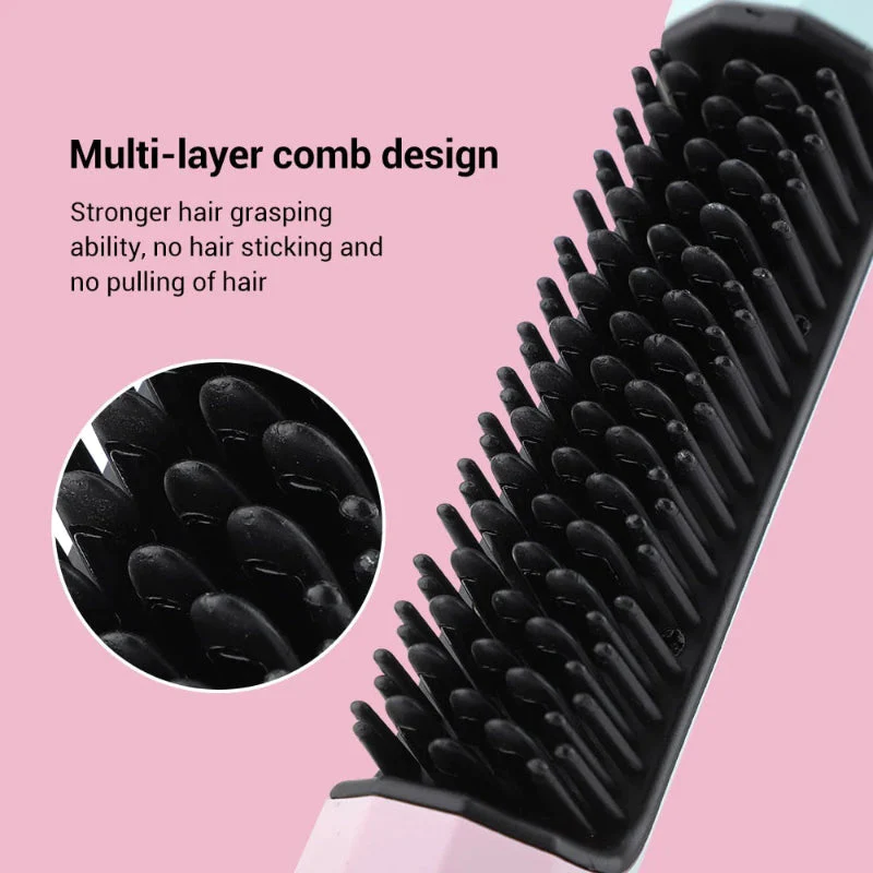(🔥Last Day Promotion-SAVE 70% OFF)-2023 New Cordless Negative lon Hair Straightener Styling Comb