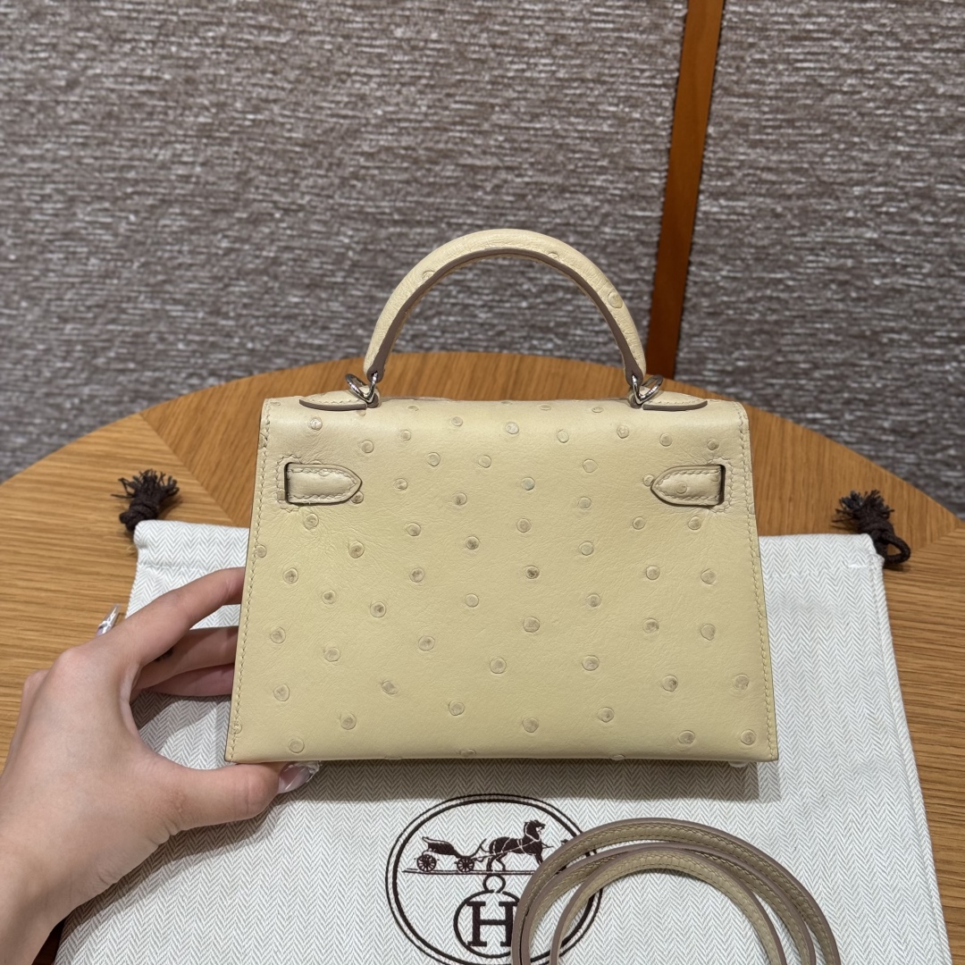 Hermès Kelly Mini 2 Y1Vanille Handbag (Handmade to Order)