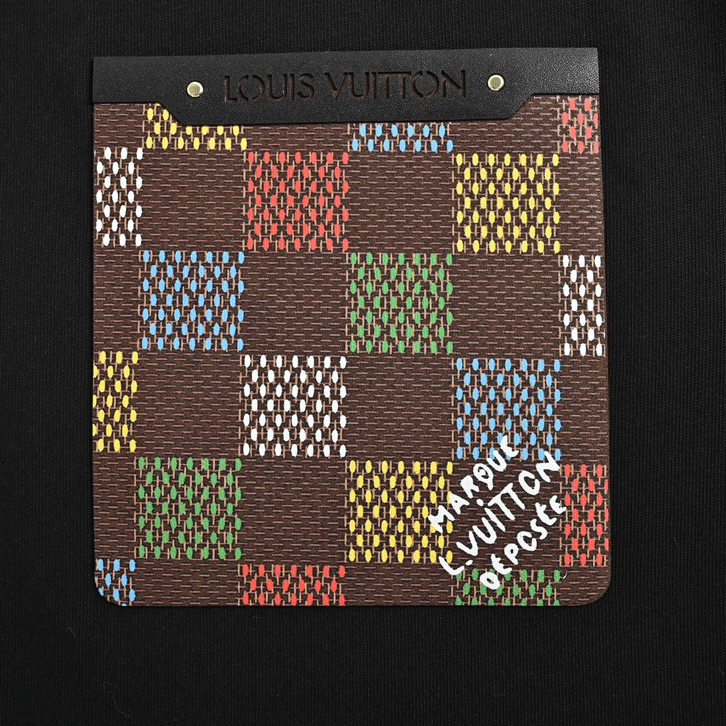 Louis Vuitton 25ss Checkerboard Leather Patched Pocket Short Sleeve