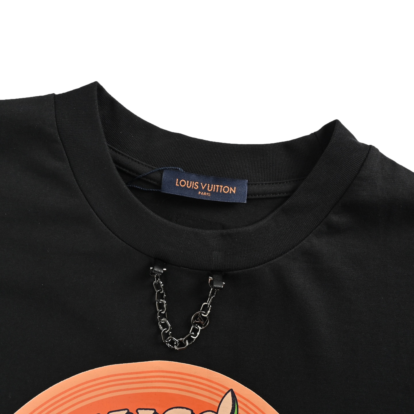 Louis Vuitton 25ss chain lettering logo short sleeve