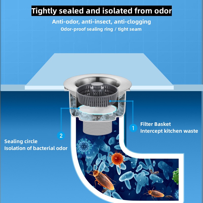 (🔥Father's Day Hot Sale-Save 50%OFF)--💧New Kitchen Sink Odor Filter--BUY 2 GET 10% OFF & FREE SHIPPING