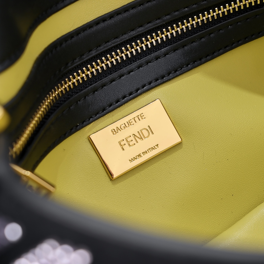 FENDI Colorful Rhinestone Baguette Bag 7711