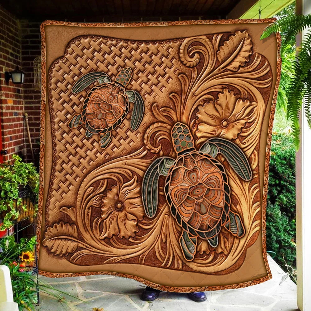 Turtles Quilt Blanket