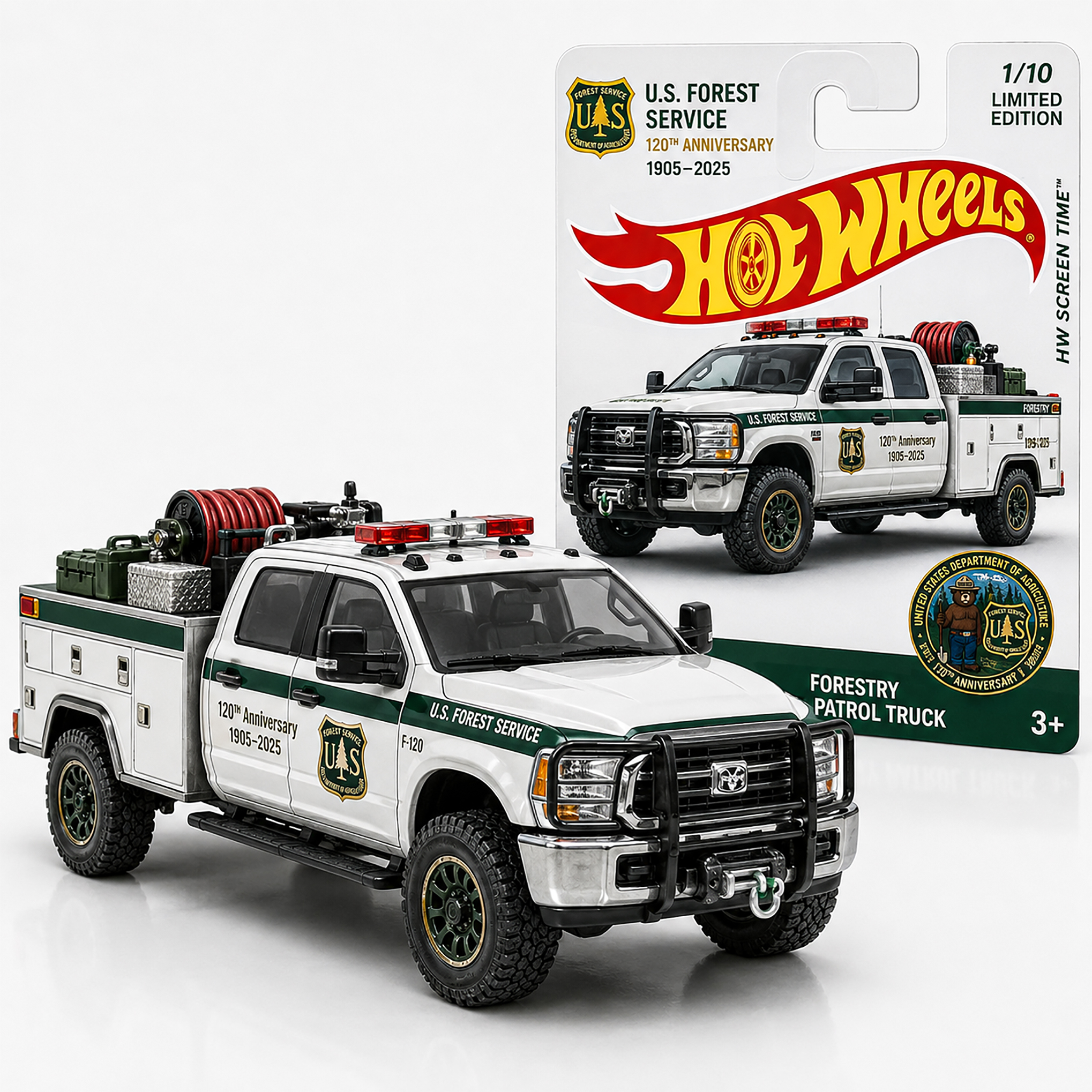 Hot Wheels USFS 120th Anniversary Forestry Patrol Truck