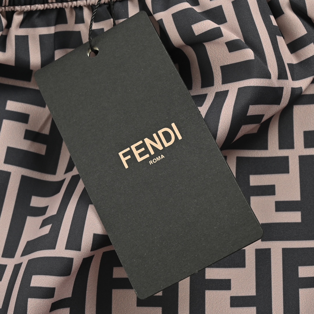 Fendi Classic FF Full Indonesian Dragon Shorts