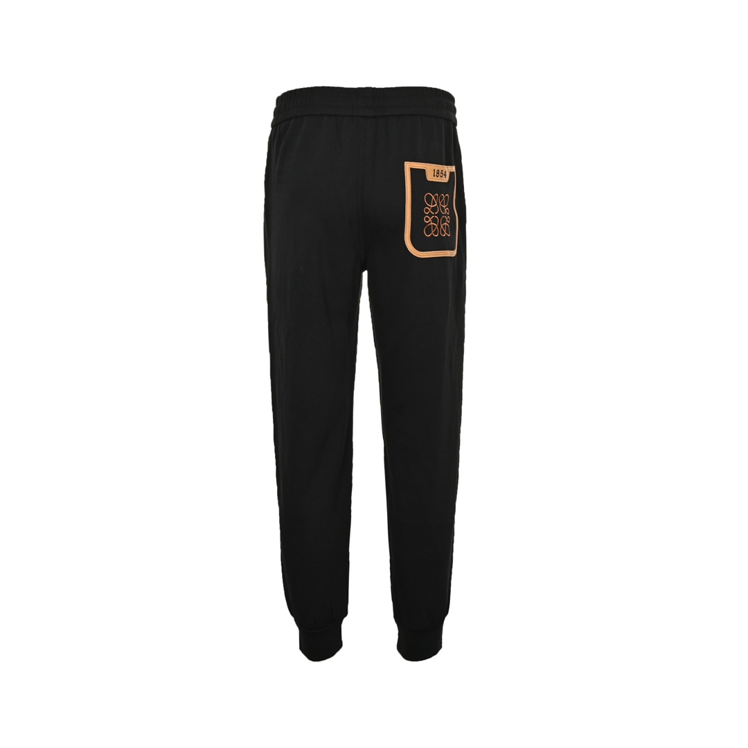 Loewe Logo and patch back pocket logo embroidered trousers