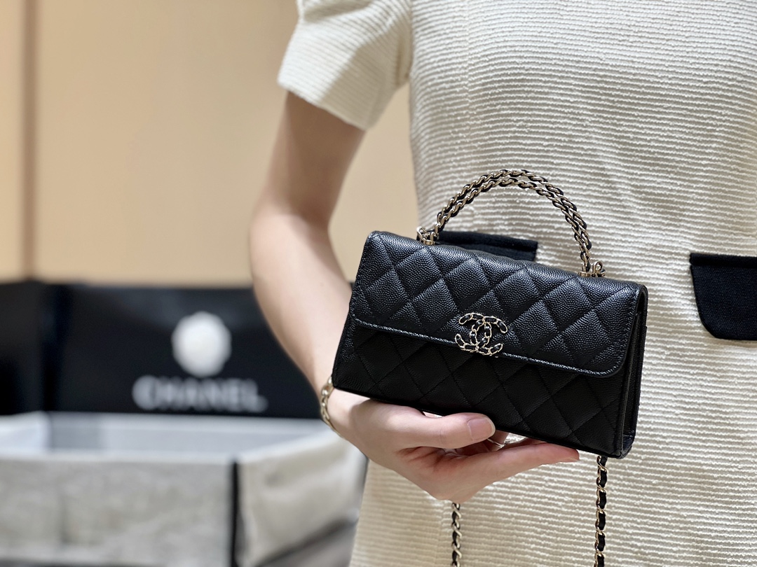 Chanel 23P Spring/Summer Kelly Leather Handle Bag 3238