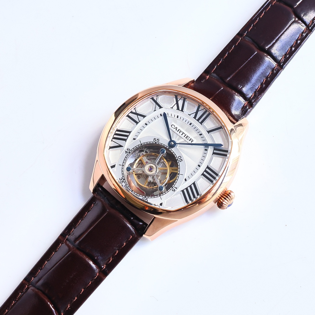 Cartier True Flywheel KF1 Rotonde de Cartier Tourbillon Cadran Love Tourbillon Watch