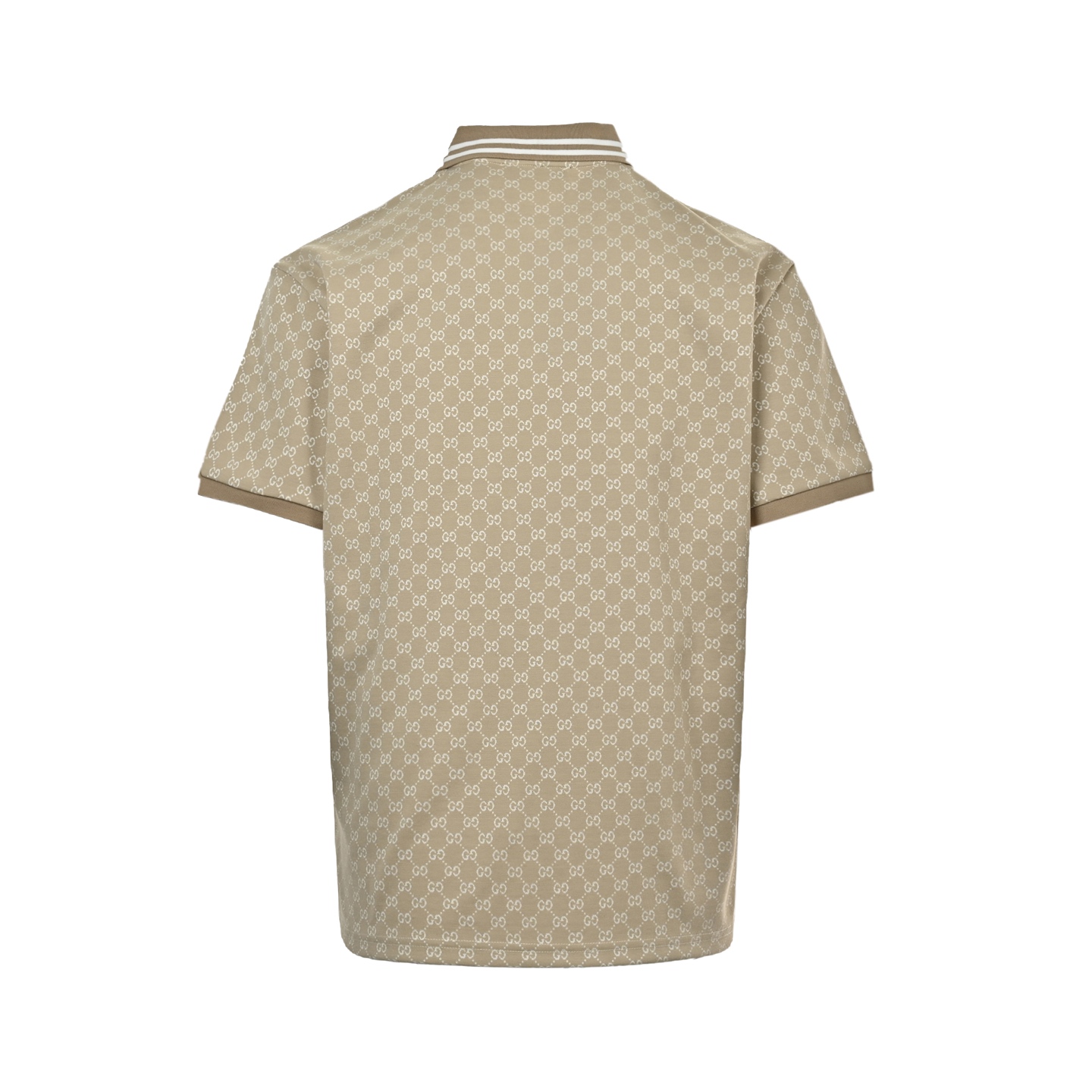 Gucci 25ss full print jacquard Polo short sleeve