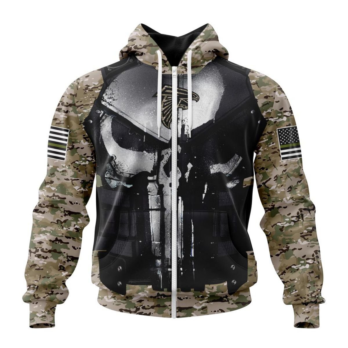 ATLANTA FALCONS 3D HOODIE SPECIAL VETERAN KITS