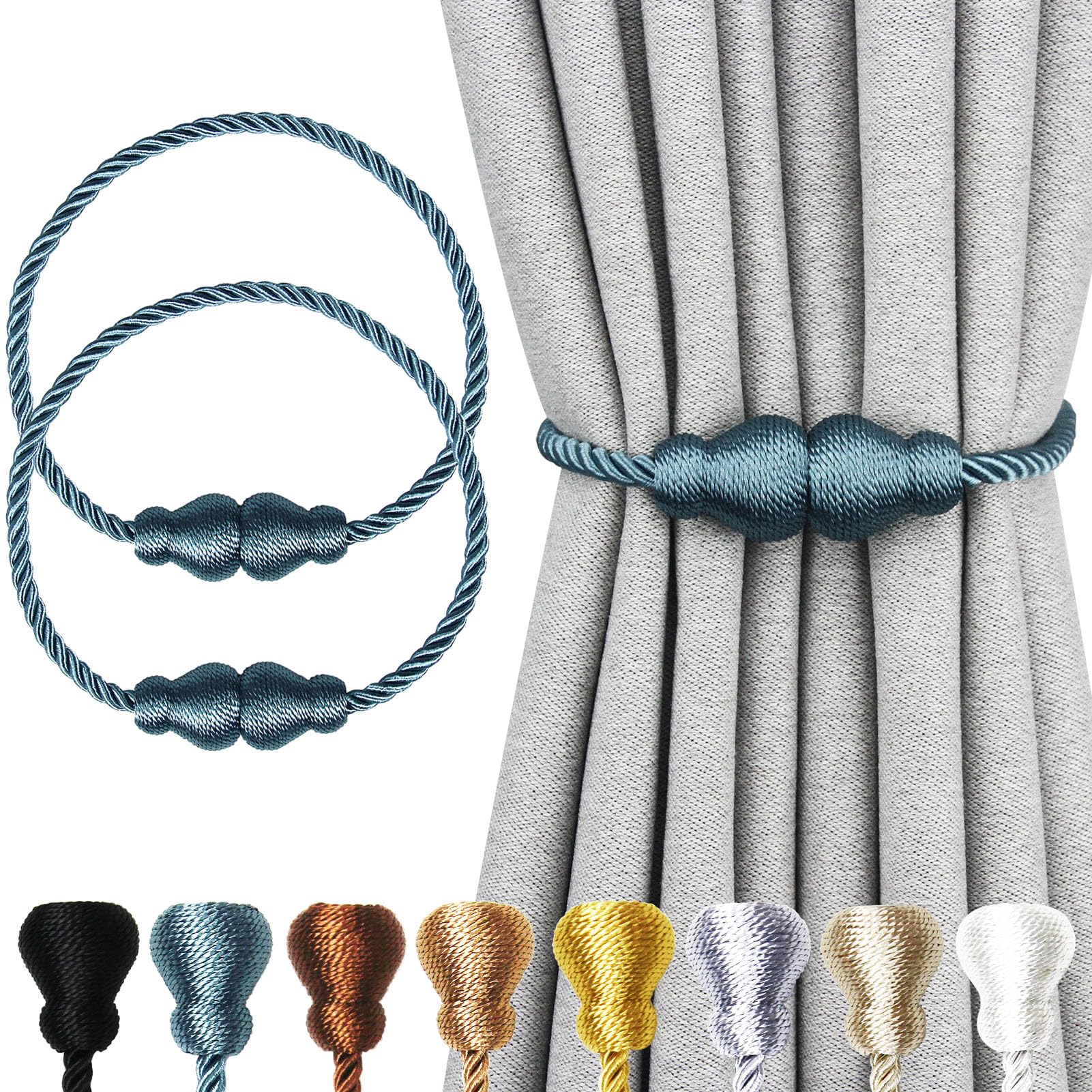 🎉Buy more, save more! 🛍️💰Decorative magnetic curtain holder🏡