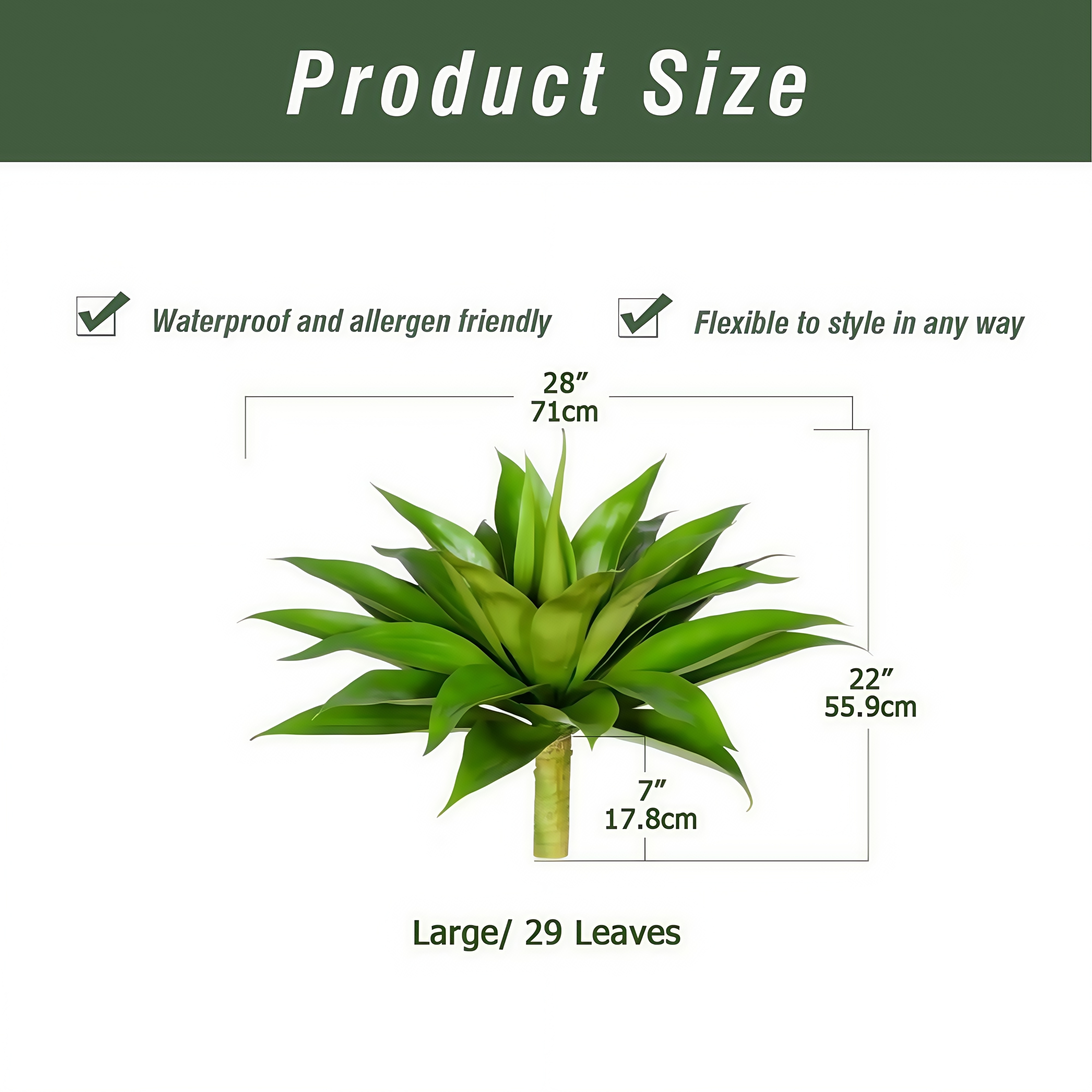 🔥2025 ON SALE🔥Large UV Resistant Artificial Agave Plants