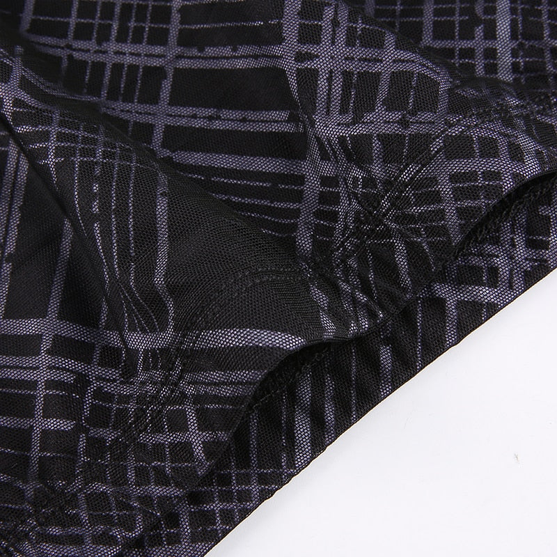 Grunge ‘90s Long Plaid Skirt